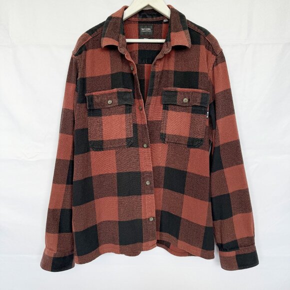 Only & Sons Rustic Red Checker Overshirt - Picture 1 of 5